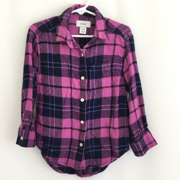 Girl’s Old Navy Plaid Button Down - Picture 1 of 4